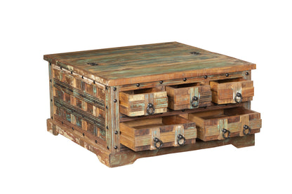 INTERIA Home&Living Couchtisch Tisch KALANKA recyceltes Holz Möbel Mango Altholz