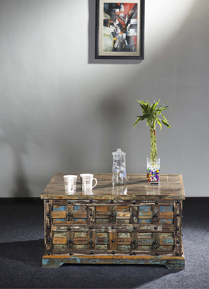 INTERIA Home&Living Couchtisch Tisch KALANKA recyceltes Holz Möbel Mango Altholz