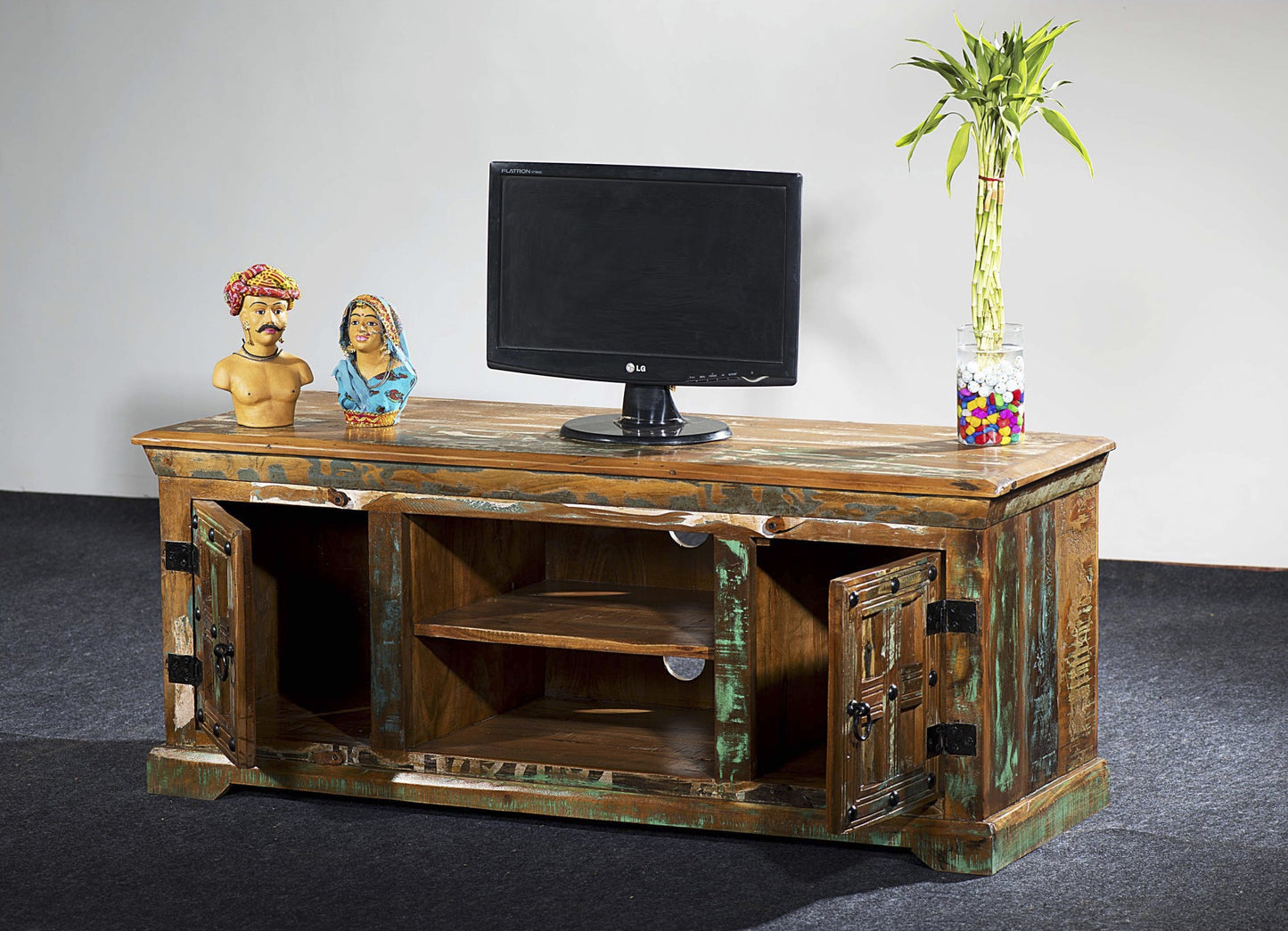 INTERIA Home&Living TV-Schrank KAILAS TV Tisch Kommode Schrank Altholz recycelt
