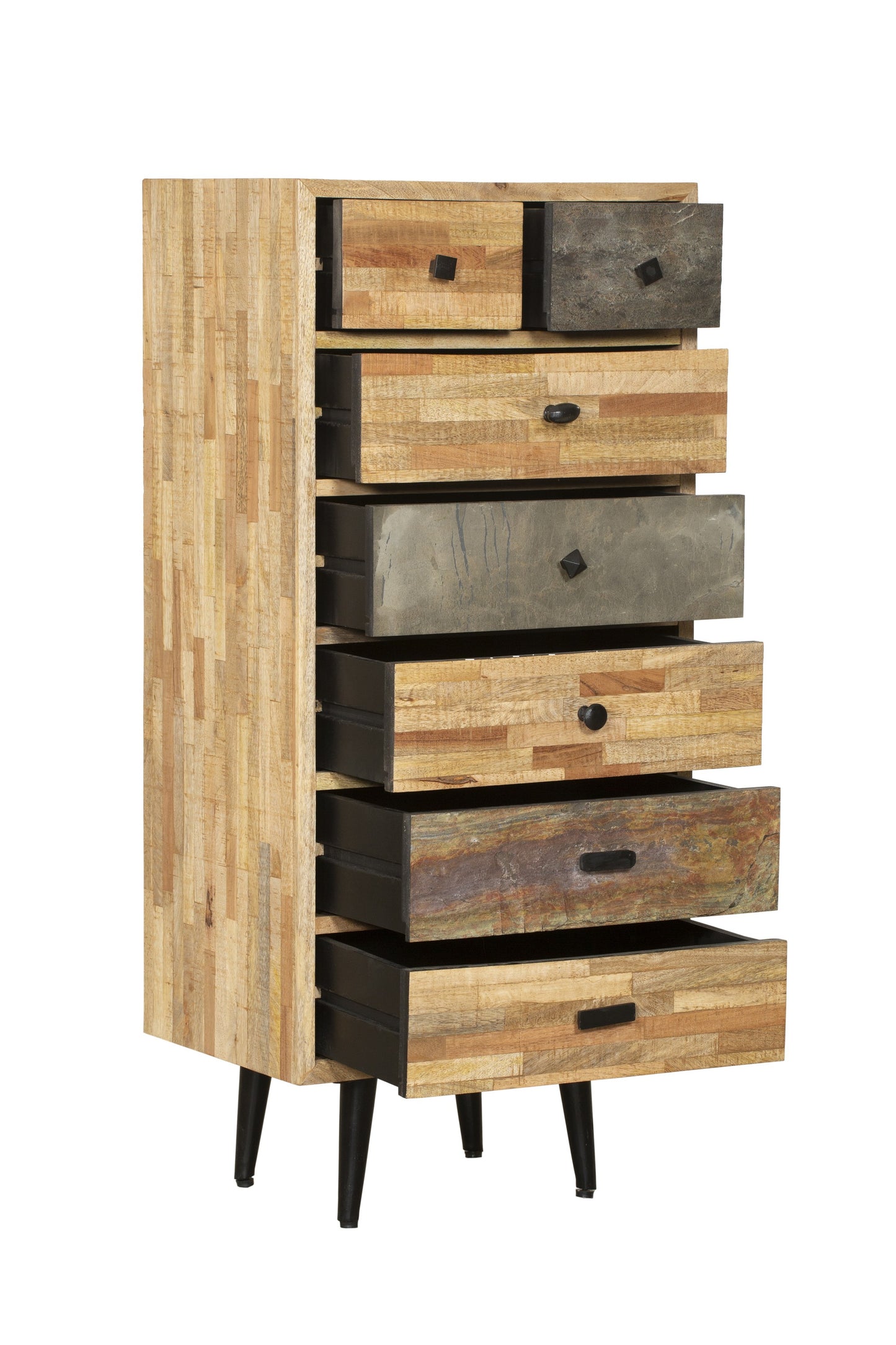 INTERIA Home & Living Kommode 110cm YAMUNA Sideboard Schrank Holz Highboard