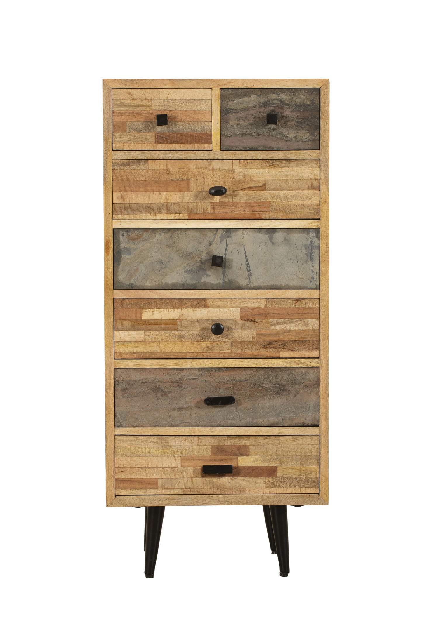 INTERIA Home & Living Kommode 110cm YAMUNA Sideboard Schrank Holz Highboard
