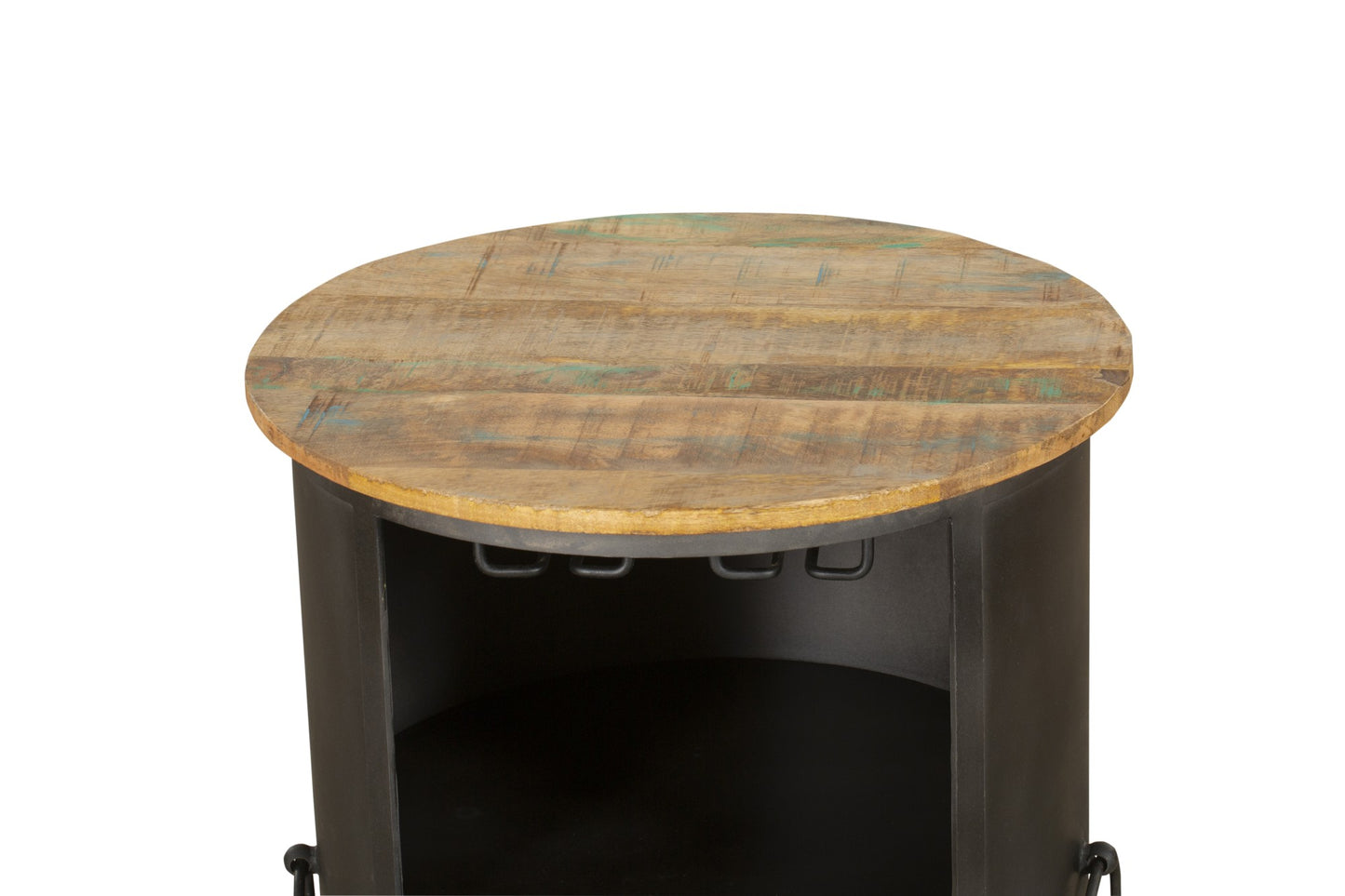 INTERIA Home & Living Weinbar 85cm LUNI Bar Schrank Kommode Sideboard Holz