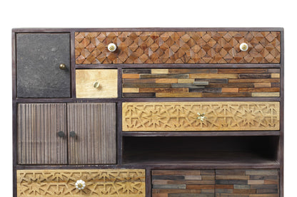 INTERIA Home & Living Kommode TOBOL Sideboard Schrank Holz Mango Highboard