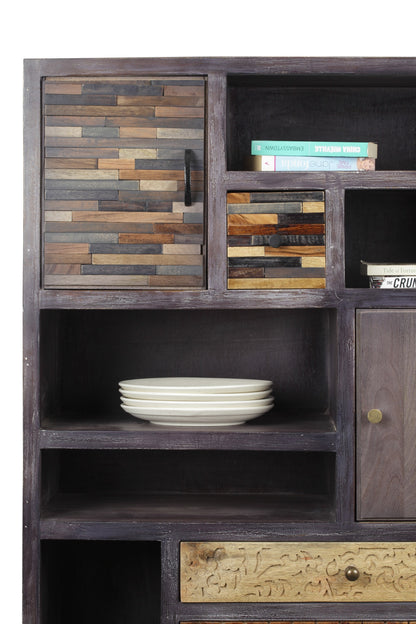 INTERIA Home & Living Regal TOBOL Wandregal Holz Bücherregal Aufbewahrung Mango