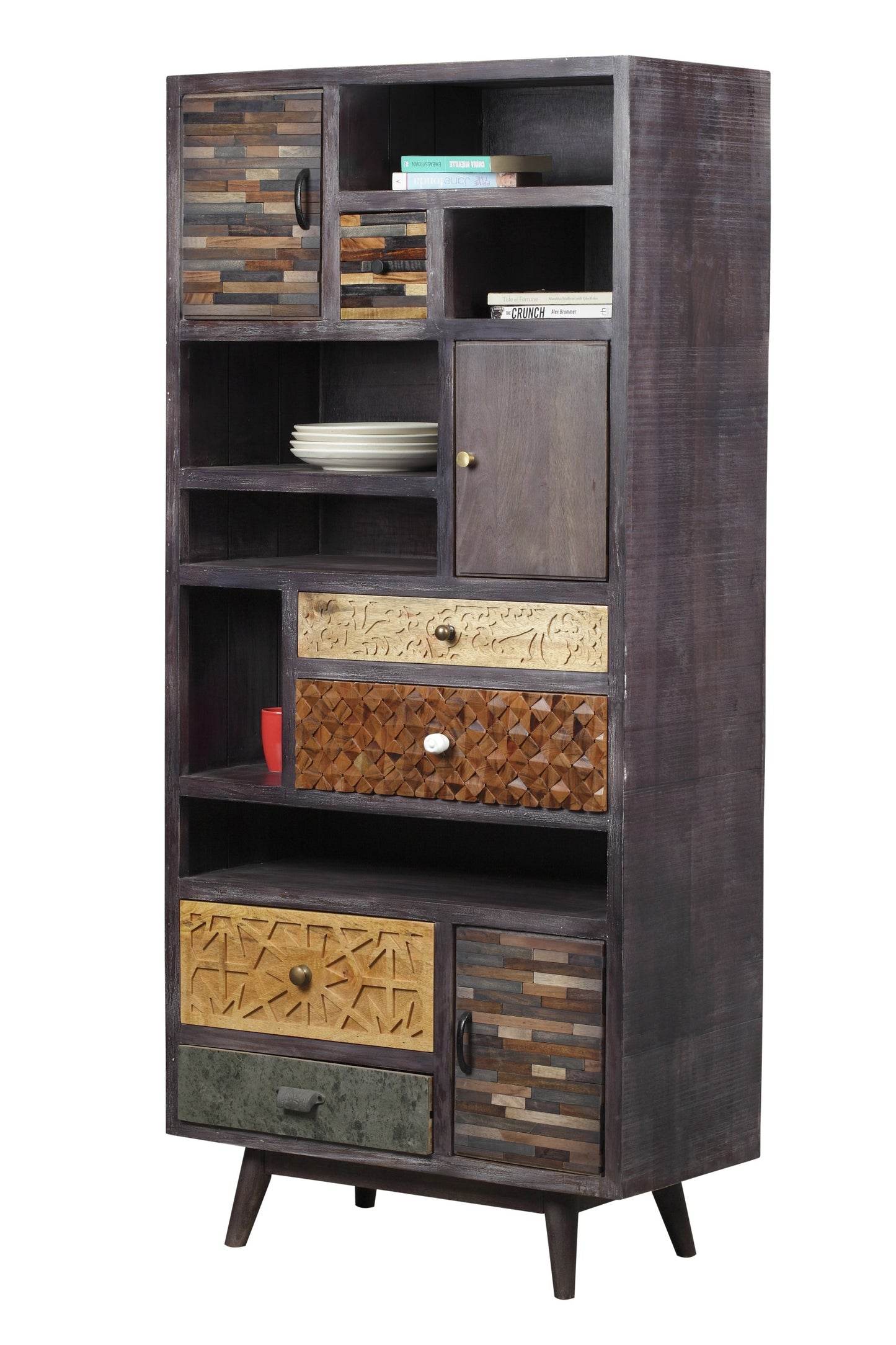 INTERIA Home & Living Regal TOBOL Wandregal Holz Bücherregal Aufbewahrung Mango