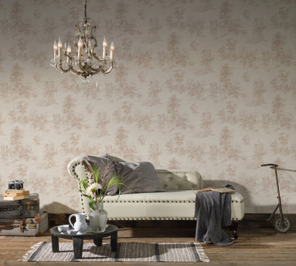 Waldtapete Beige Vliestapete 304291 Wandtapete A.S. Création Tapete