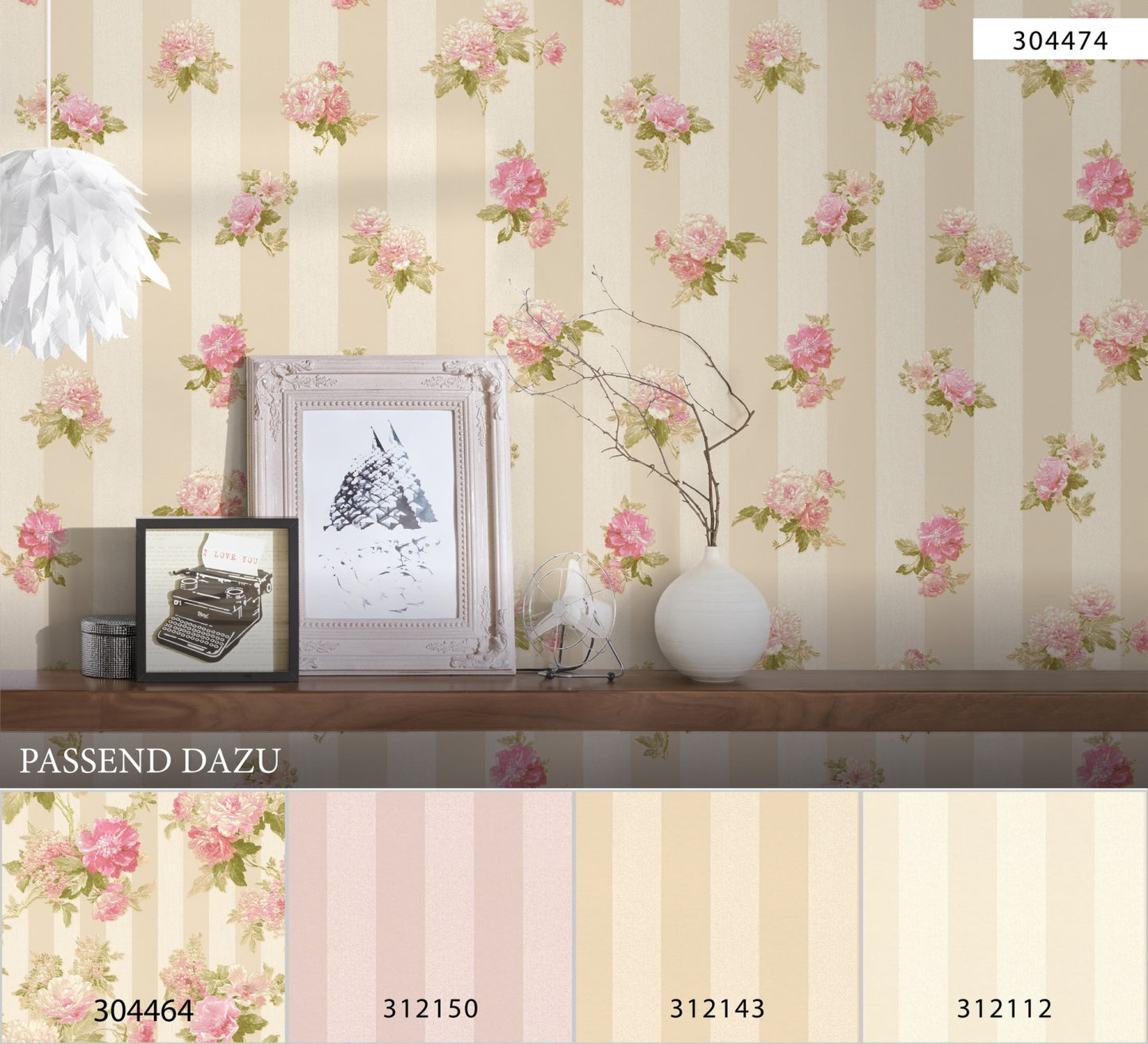 Blumentapete Rosa Vliestapete 304464 Wandtapete A.S. Création Tapete