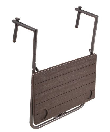 Balkon Hängetisch TABORA Klapptisch Tisch klappbar Holz Optik Balkonhängetisch