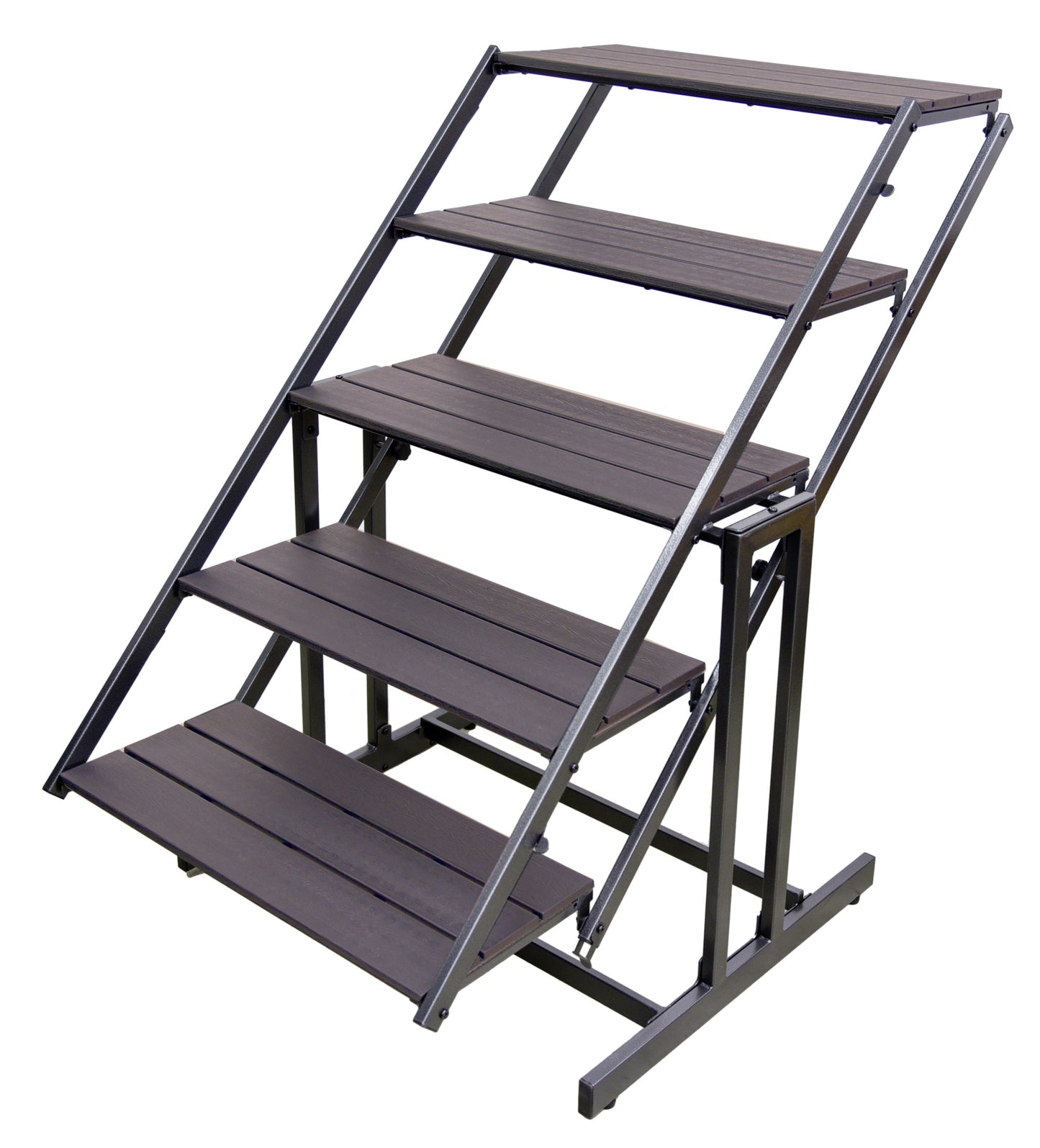 Pflanzregal TABORA Holz-Optik umklappbar in Tisch Regal Pflanztisch Garten