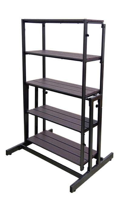 Pflanzregal TABORA Holz-Optik umklappbar in Tisch Regal Pflanztisch Garten