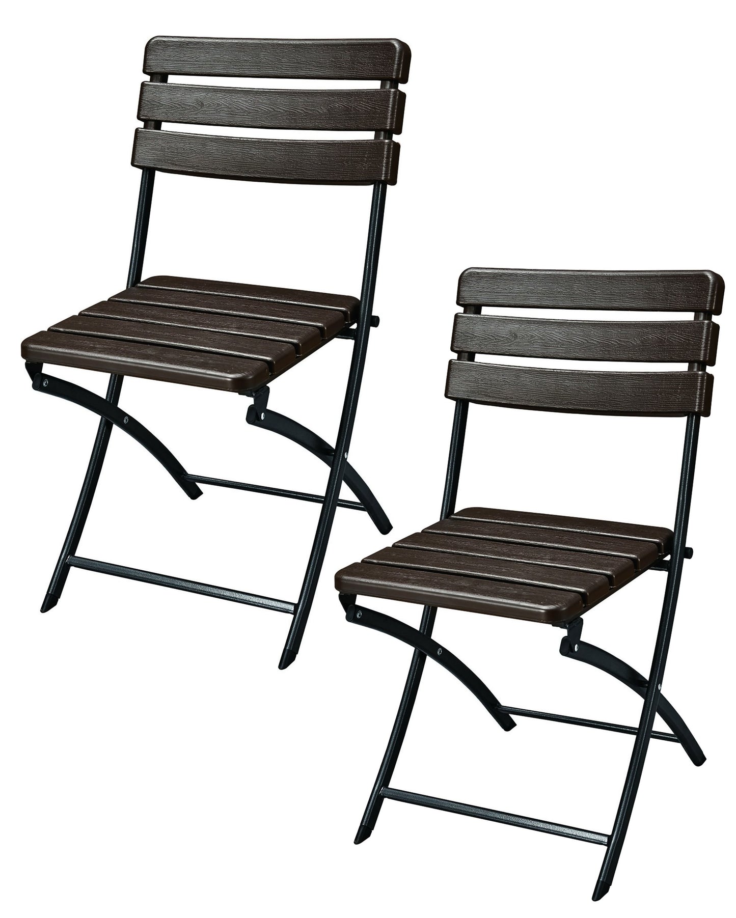 2x Klappstuhl Gartenstuhl Bistro Stuhl Stühle Stuhlset Camping Holz Optik