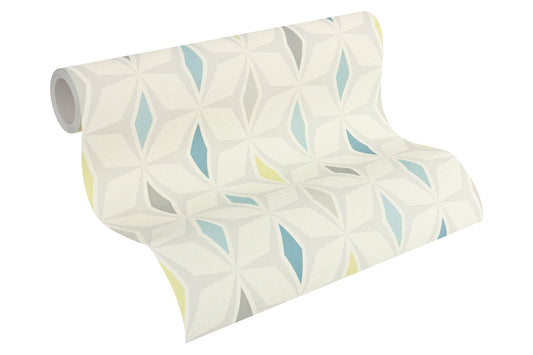 A.S. Création geometrisch Tapete Blau 304761 Wandtapete Vlies Vinyl Rolle Tapete