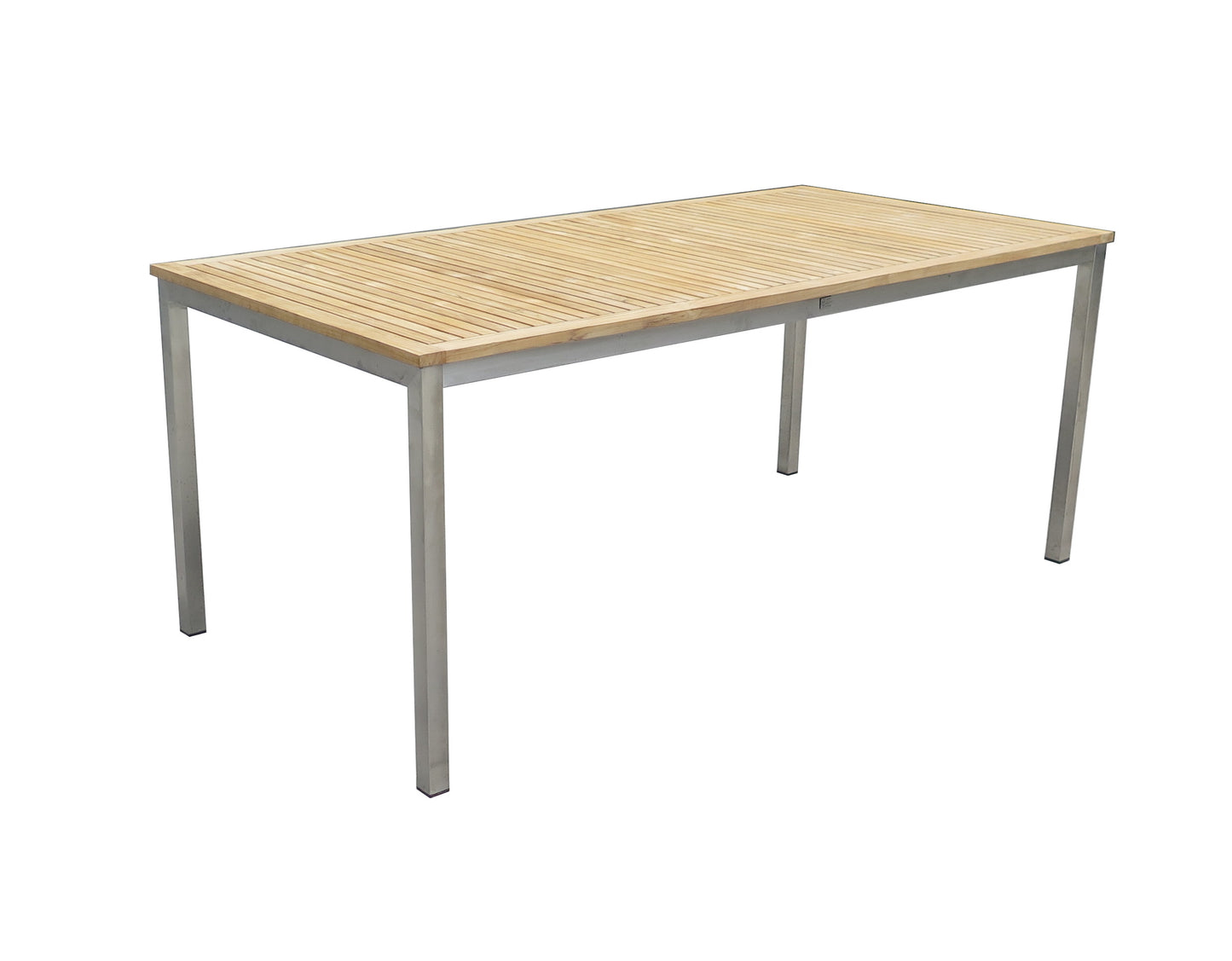 Teak Garten Tisch 180cm Gartentisch Holztisch Holz Edelstahl massiv Terrasse