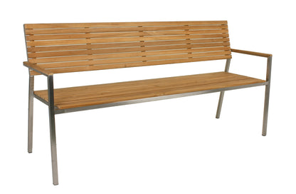 6tlg. Teak Tischgruppe Gartenmöbel Gartentisch Stuhl Garten Stapelstuhl Tisch