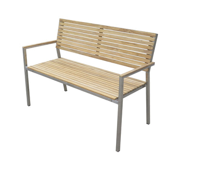 Teak Friesenbank Parkbank Gartenbank Holz Landhaus Bank Holzbank Garten Sitzbank