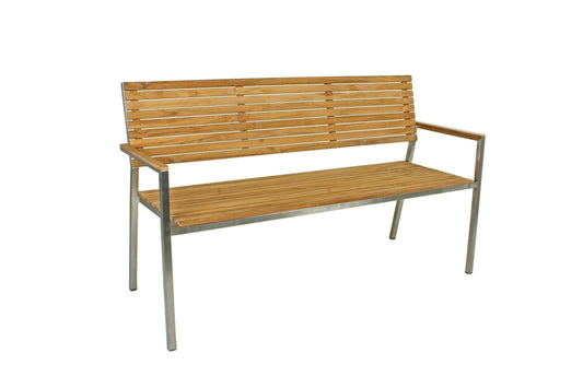 Teak Friesenbank Parkbank Gartenbank Holz Landhaus Bank Holzbank Garten Sitzbank