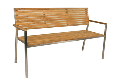 Teak Friesenbank Parkbank Gartenbank Holz Landhaus Bank Holzbank Garten Sitzbank