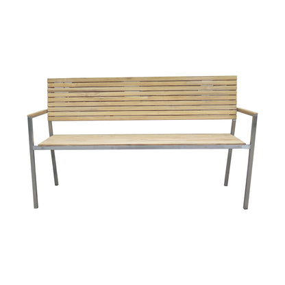 Teak Friesenbank Parkbank Gartenbank Holz Landhaus Bank Holzbank Garten Sitzbank