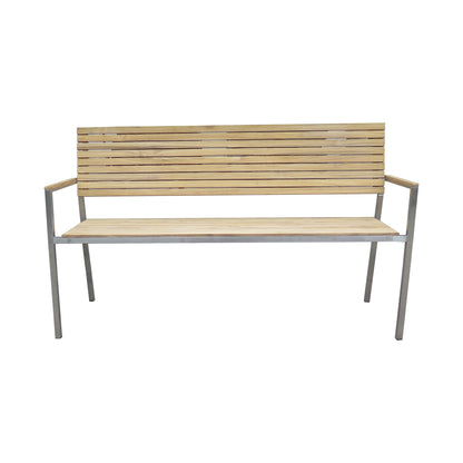 Teak Friesenbank Parkbank Gartenbank Holz Landhaus Bank Holzbank Garten Sitzbank