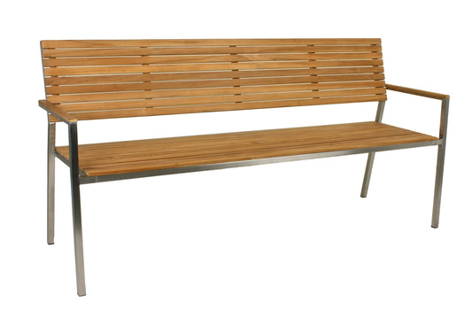 Teak Friesenbank Parkbank Gartenbank Holz Landhaus Bank Holzbank Garten Sitzbank