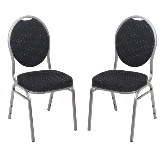 2er Set Gartenstuhl Bankett schwart Essstuhl Garten Terrasse Stuhl Gartenmöbel