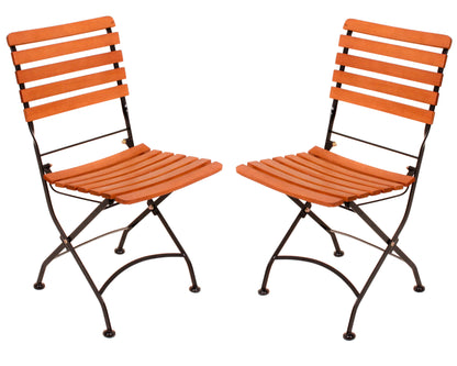 Garden Pleasure Sitzgarnitur WIEN 5.tlg Tisch Klappstuhl Holz Gartenmöbel Set