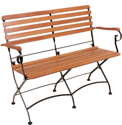Garden Pleasure Sitzgarnitur WIEN 4.tlg Tisch Klappstuhl Bank Holz Gartenmöbel