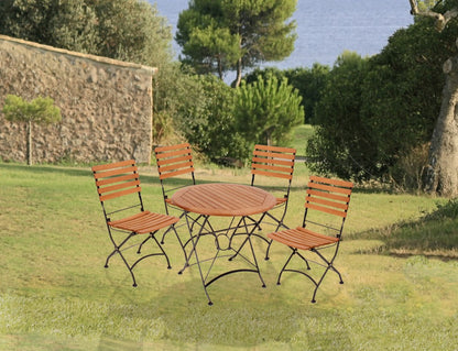 Garden Pleasure Garten Sitzgruppe Tisch + Klappstuhl Esstisch Stuhl Biergarten