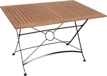 5tlg. Holz Tischgruppe Gartenmöbel Gartentisch Stuhl Garten Klappstuhl Tisch