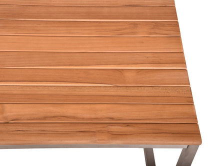 Beistelltisch DENVER Edelstahl Teak Tisch Gartentisch Gartenmöbel Möbel Outdoor