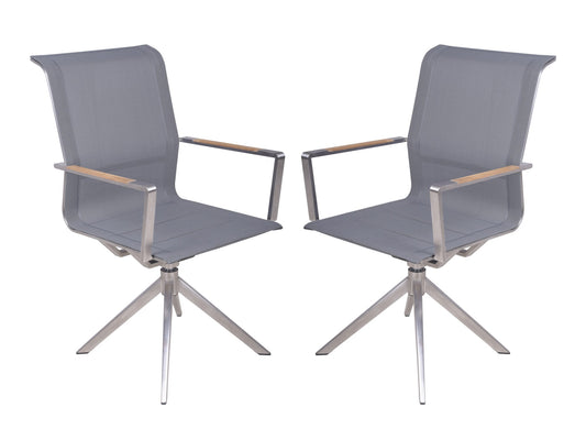 2er Set Drehstuhl Salida Küchenstuhl Sessel Garten Terrasse Esszimmer Stuhl