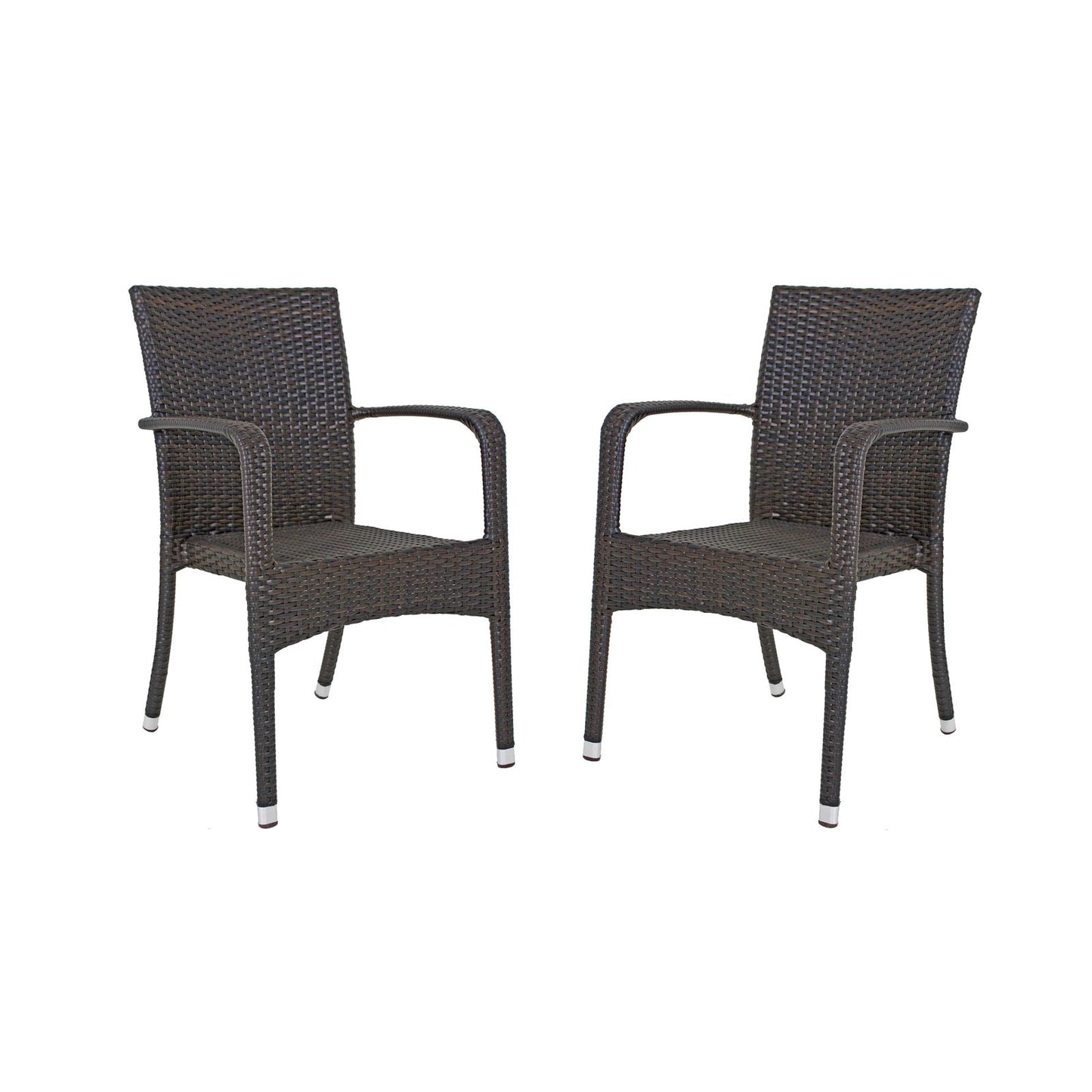 2x Garden Pleasure Stapelstuhl Garten Terrasse Stuhl Sessel Möbel coffee