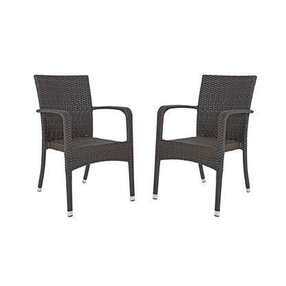 2x Garden Pleasure Stapelstuhl Garten Terrasse Stuhl Sessel Möbel coffee