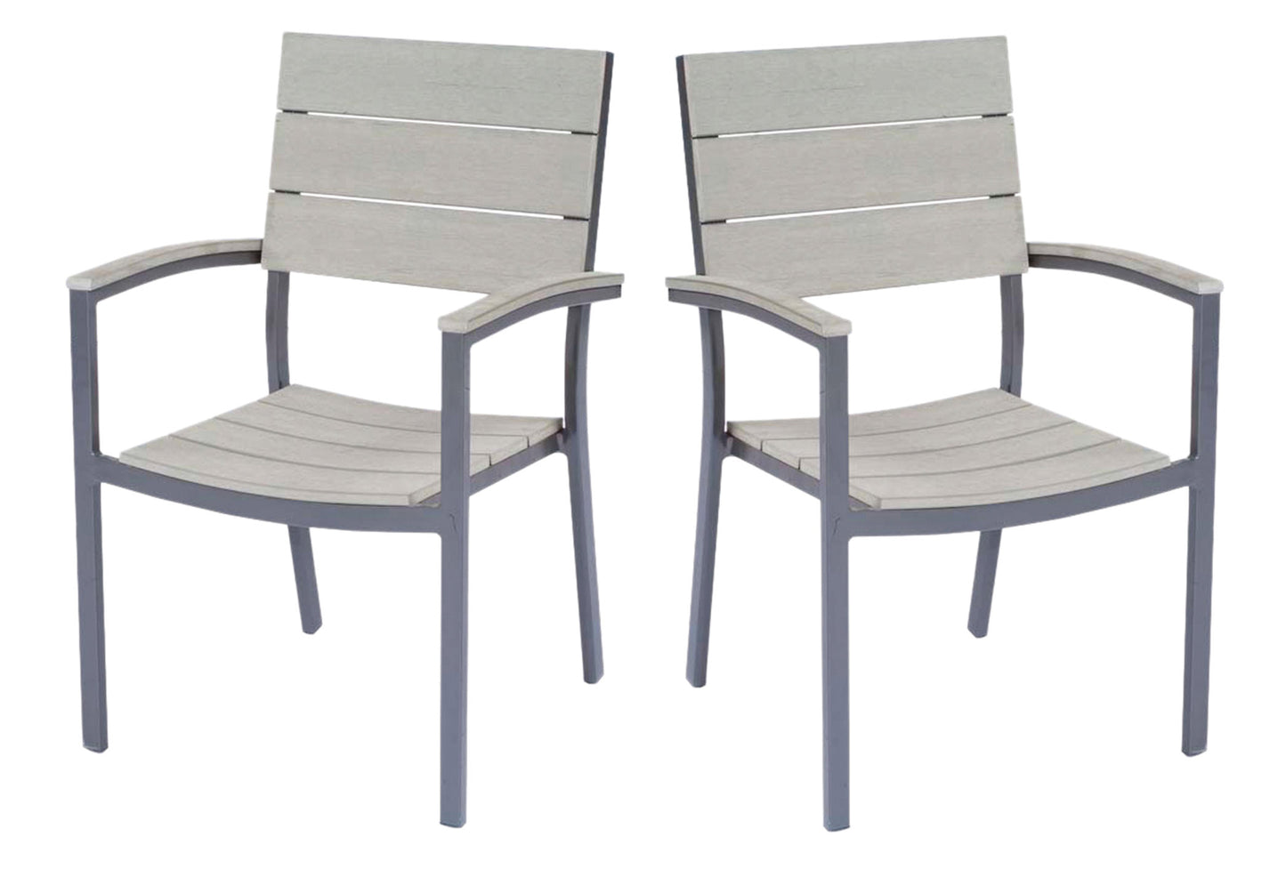 2x Garden Pleasure Stapelstuhl Gartenstuhl Garten Stuhl Sessel Terrasse Möbel