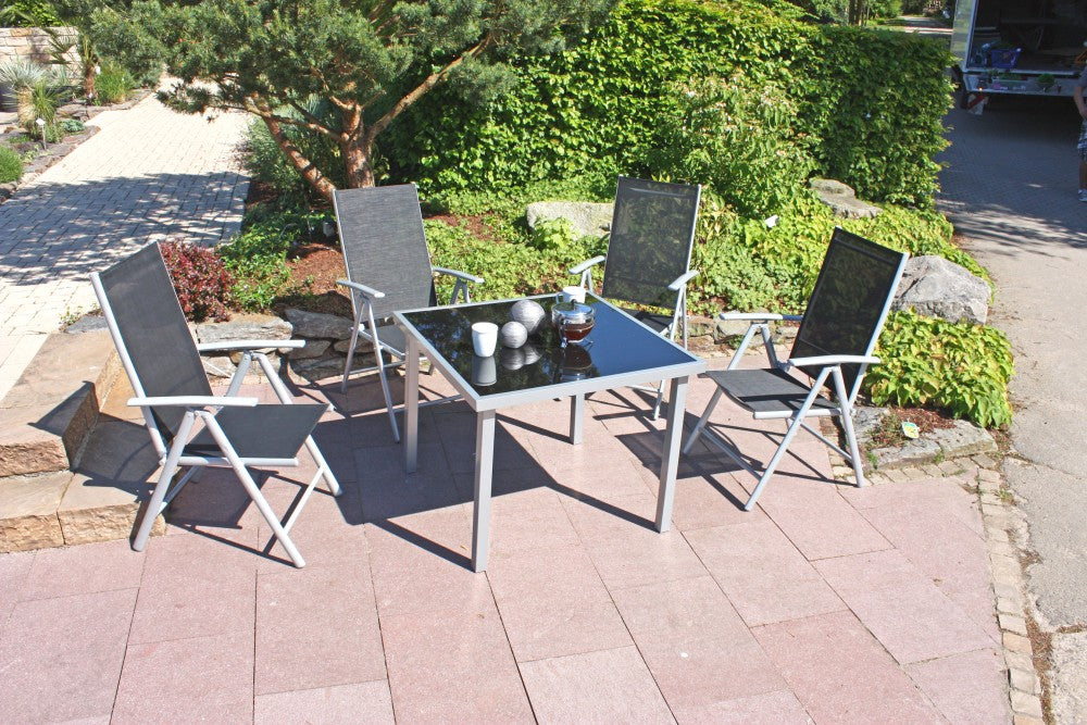 2x Alu Garden Pleasure Hochlehner Nola Gartenstuhl Garten Stuhl Stühle klappbar