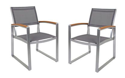 2x Garden Pleasure Gartenstuhl Armlehnenstuhl Garten Terrasse Stuhl Sessel