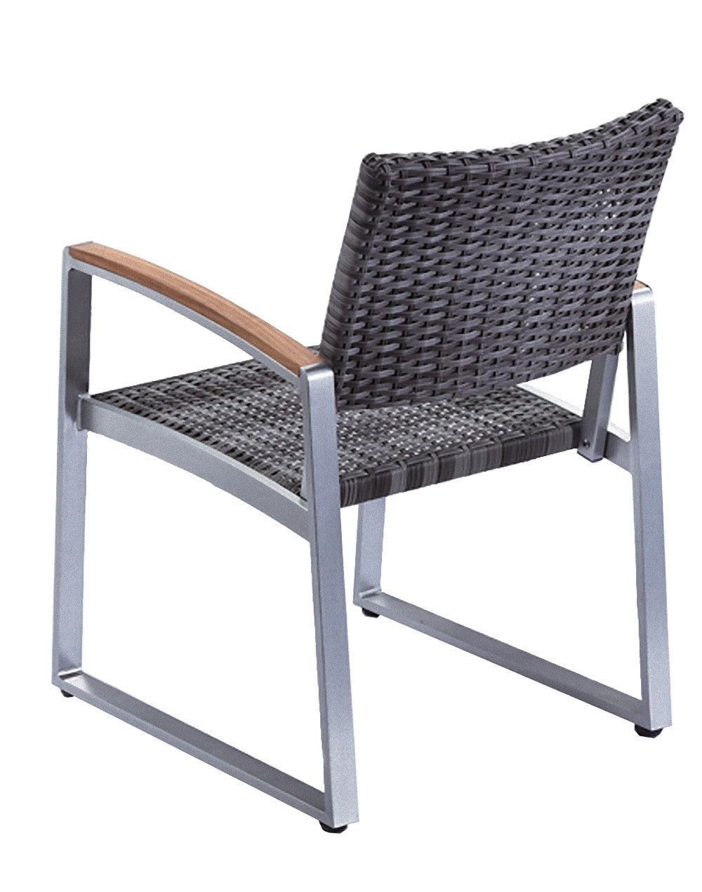2x Gartenstuhl Armlehnenstuhl Garten Balkon Stuhl Sessel Möbel Poly Rattan Optik