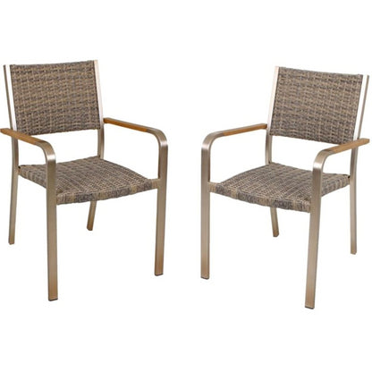 9tlg Garden Pleasure Holz Sitzgruppe Tisch Esstisch Stuhl Stühle Sessel Terrasse