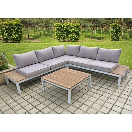 Lounge Set VALENTINA 4tlg Sitzgruppe Sitzgarnitur Gartengarnitur Möbel Garten