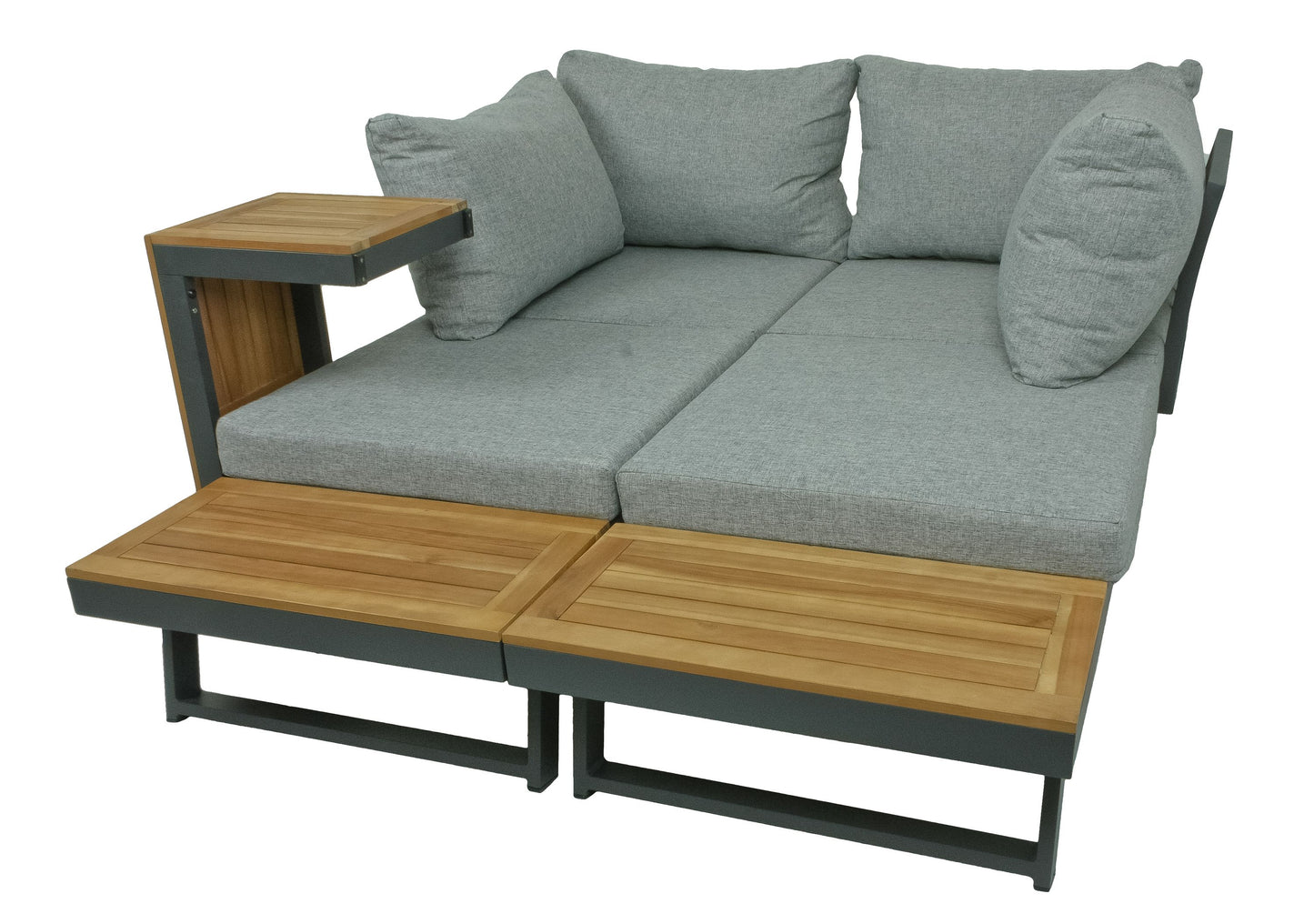 Sitzgarnitur Sitzgruppe Holz Garten Lounge Set Gartenmöbel Massiv Tisch Sofa