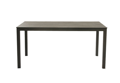 Alu Garten Tisch 158cm Gartentisch Aluminium Terrasse Esstisch Balkon anthrazit