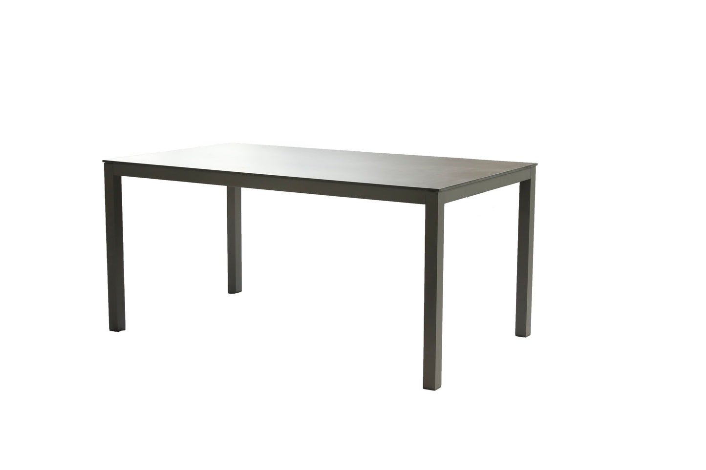 Alu Garten Tisch 158cm Gartentisch Aluminium Terrasse Esstisch Balkon anthrazit