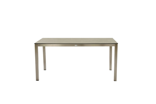 Edelstahl Garten Tisch 158cm Gartentisch Terrasse Esstisch Balkon grau Möbel