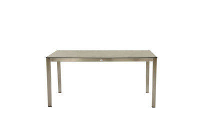 Edelstahl Garten Tisch 158cm Gartentisch Terrasse Esstisch Balkon grau Möbel