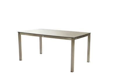 Edelstahl Garten Tisch 158cm Gartentisch Terrasse Esstisch Balkon grau Möbel