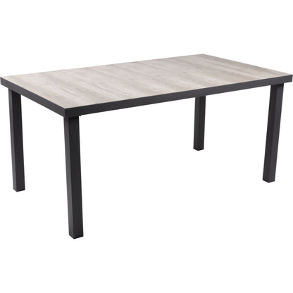 Tisch RANA Keramik Tischplatte Garten Gartentisch Outdoor Esstisch Eicheoptik