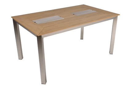 Alu Tisch FLORENCE mit 2 Eisbehältern Garten Gartentisch Outdoor Esstisch Möbel