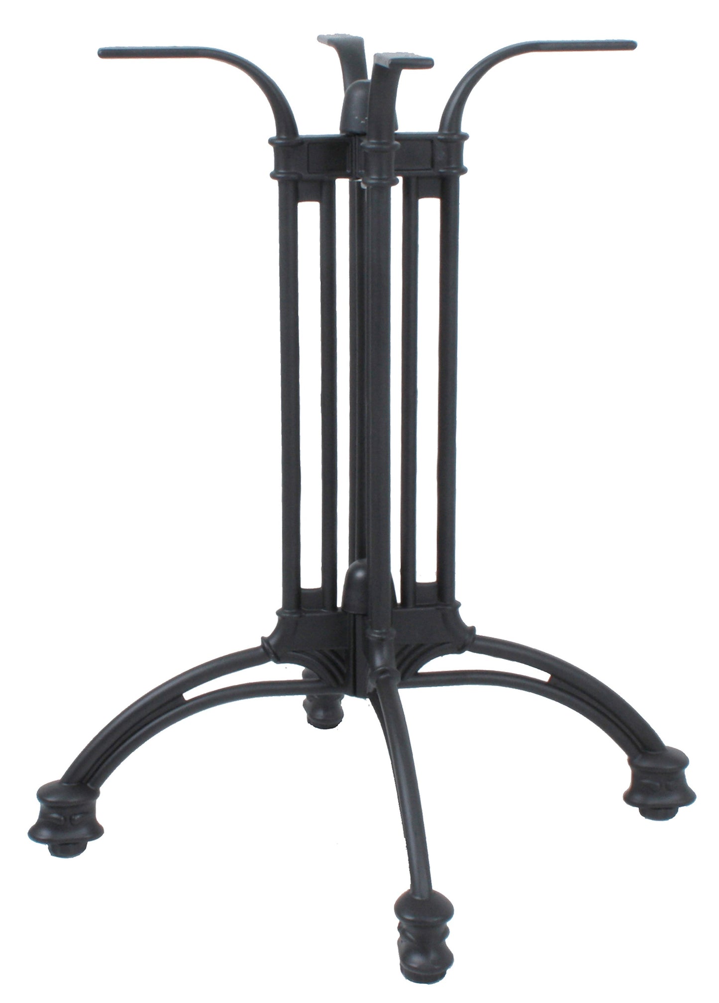 Bistrotisch Set Dark Slate 80x80cm Tischgestell Alu schwarz Garten Tisch Gestell