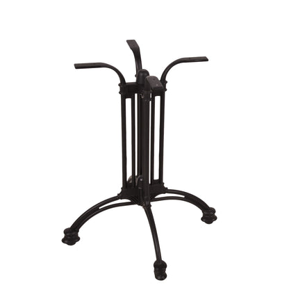 Bistrotisch Set Dark Slate 80x80cm Tischgestell Alu schwarz Garten Tisch Gestell