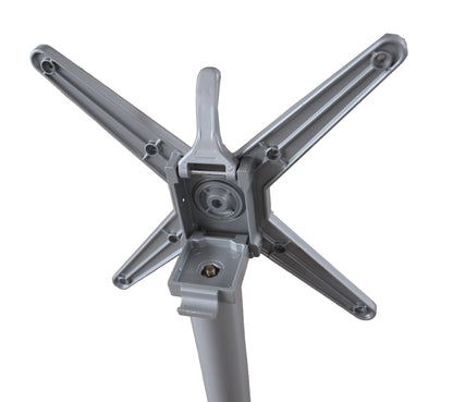 Bistrotisch Set Dark Slate 80x80cm Tischgestell Alu silber matt Garten Tisch